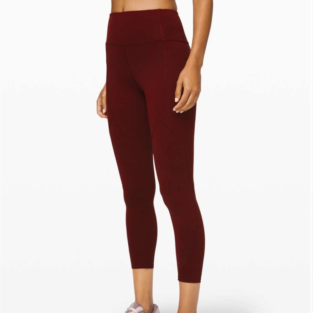Lululemon To The Beat Tight 24" - Garnet